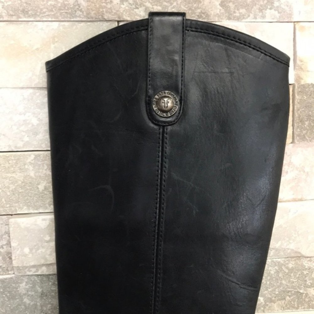 Frye Melissa Knee-high Zip Riding Moto Leather - Picture 9 of 16